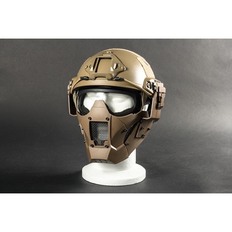 maschera protettiva iron man fissaggio con elastici o elmetto- fde  [evolution]