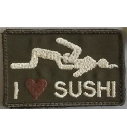 I Love Sushi patch - bassa visibilità