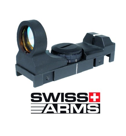 SWISS ARMS - RED DOT 1X25 mm- BLACK
