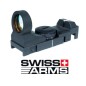 SWISS ARMS - RED DOT 1X25 mm- BLACK