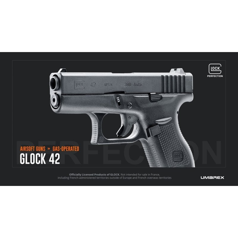 GLOCK 42  -GBB- BLACK [ umarex - vfc]
