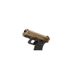 Glock 19 GEN. 3 Etched Metal Version - GBB - GOLD / BLACK FLOWER [ WE ]