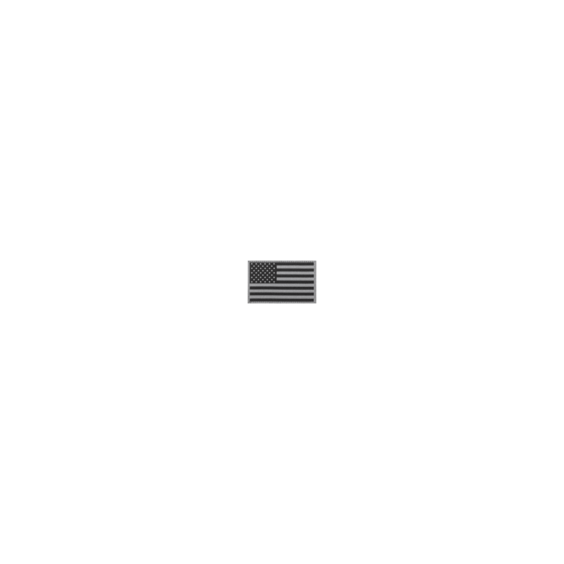 USA Flag Patch - BLACK/GREY  [ CLAWGEAR ]