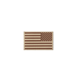 USA Flag Patch REVERSED - DESERT  [ CLAWGEAR ]