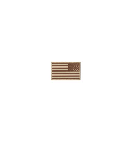 USA Flag Patch REVERSED - DESERT  [ CLAWGEAR ]