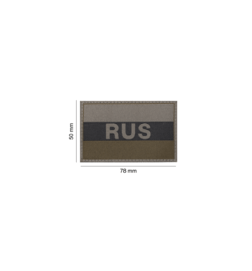 RUSSIA Flag Patch - RAL 7013 [ CLAWGEAR ]
