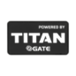 PATCH " POWERED BY TITAN " - PVC BLACK [ GATE ]