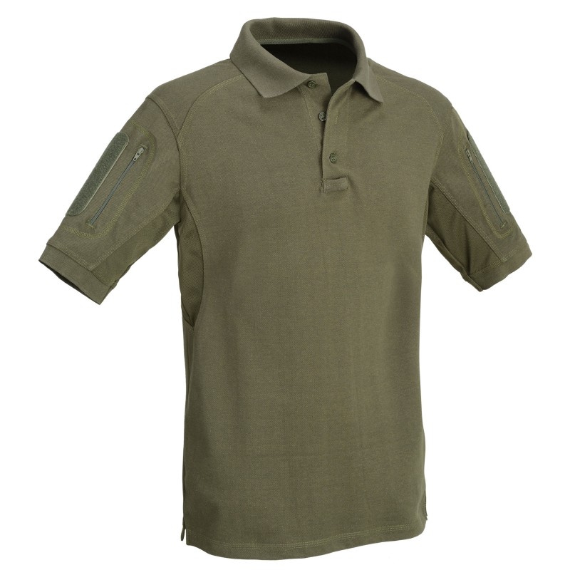 TACTICAL POLO WITH POCKETS - OLIVE [ DEFCON 5 ]