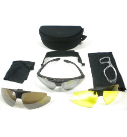Occhiale Stream con kit completo black