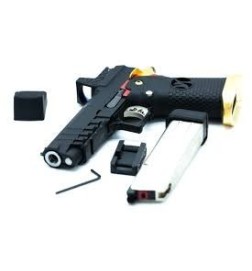 AW Custom HX2602 HI-Capa 4.3 GBB Pistol with Red Dot (Black)  [ AW CUSTOM ]