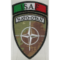 PATCH RICAMATA ISAF NATO-OTAN - FONDO VEGETATO