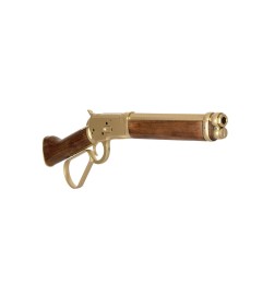 1873 REAL WOOD RIFLE REPLICA - GOLD
