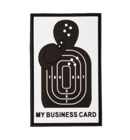 PATCH PVC MY BUSINESS CARD [ JTG ] 