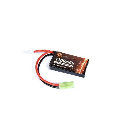 LI-PO ULTRA POWER 7.4V 1100MAH 20C - 40C PEAK - MATTONCINO [EVOLUTIO AIRSOFT]