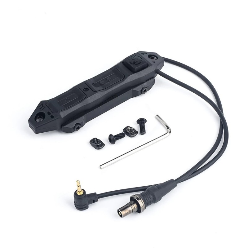 REMOTO TACTICAL DUAL FUNCTION TAPE SWITCH 2.5mm ATTACCO RIS WHIT LOCK- BLACK [ WADSN ]