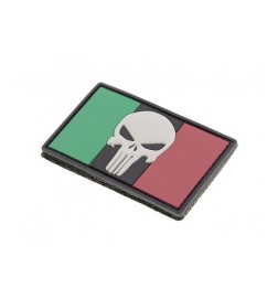 Patch Punisher bandiera italiana PVC - Basso Profilo [ LA PATCHERIA ]
