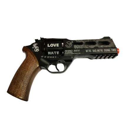 RHINO REVOLVER 50DS BLACK CO2 - LIMITED EDITION HARLEY QUINN LICENSED- CHIAPPA FIREARMS