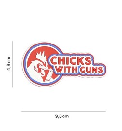 PATCH PVC - CHICKS WITH GUNS