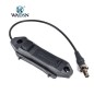 REMOTO TACTICAL DUAL FUNCTION TAPE SWITCH 3.5mm SF ML ATTACCO RIS - BLACK [ WADSN ]