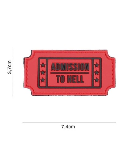 PATCH PVC TICKET INGRESSO INFERNO