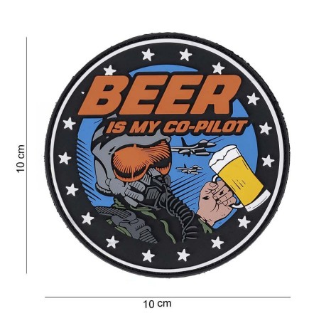 PATCH PVC BEER IS MY CO-PILOT