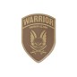 Warrior Rubber Logo Shield Dark Earth