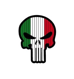 Italia Punisher pvc velcro patch