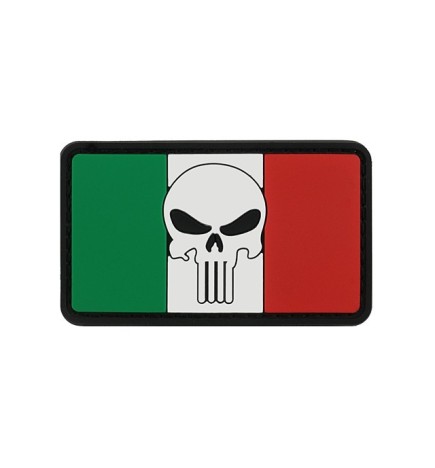 Punisher bandiera italiana PVC Velcro Patch